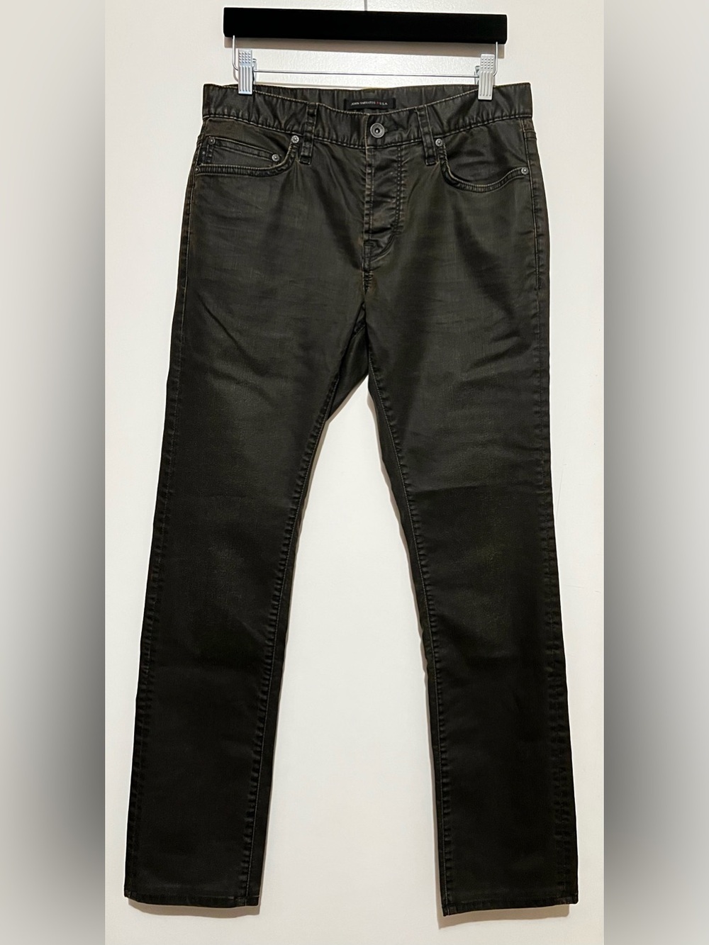 John Varvatos Wight Slim Coated Pants